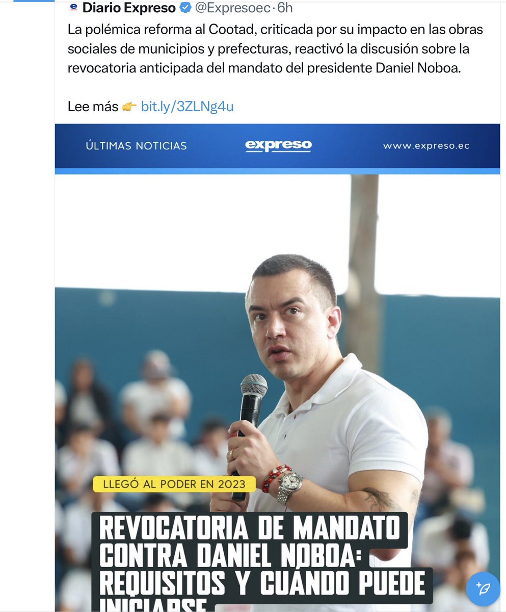 SinMordazaOf's tweet photo. #Inicuos
Todos los días este pasquín publica editoriales contra el gobierno, explicando hasta los pasos que se deben seguir para DESTITUIR AL PRESIDENTE.
Galo Martínez demuestre que USTED NO LAVA DINERO Y ESTO SE TERMINA
Y NO LLORE, el gobierno no los está intentando callar..NADIE ES INTOCABLE Y EL RECHAZO QUE HOY TIENE @Expresoec ES DE LA GENTE DECENTE..