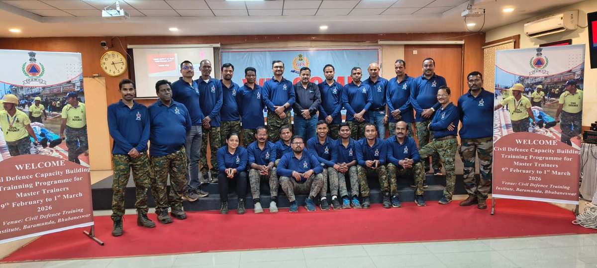 DillipKuPanda's tweet photo. Honoured to serve as Resource Person at the state-level Civil Defence Capacity Building Programme (ToT) at Civil Defence Training Institute, Bhubaneswar.
Delivered a session on Road Safety & the Good Samaritan Law.
#RoadSafetyIndia #CivilDefence #GoodSamaritan #TrainingOfTrainer https://t.co/9GoX0IfcMq