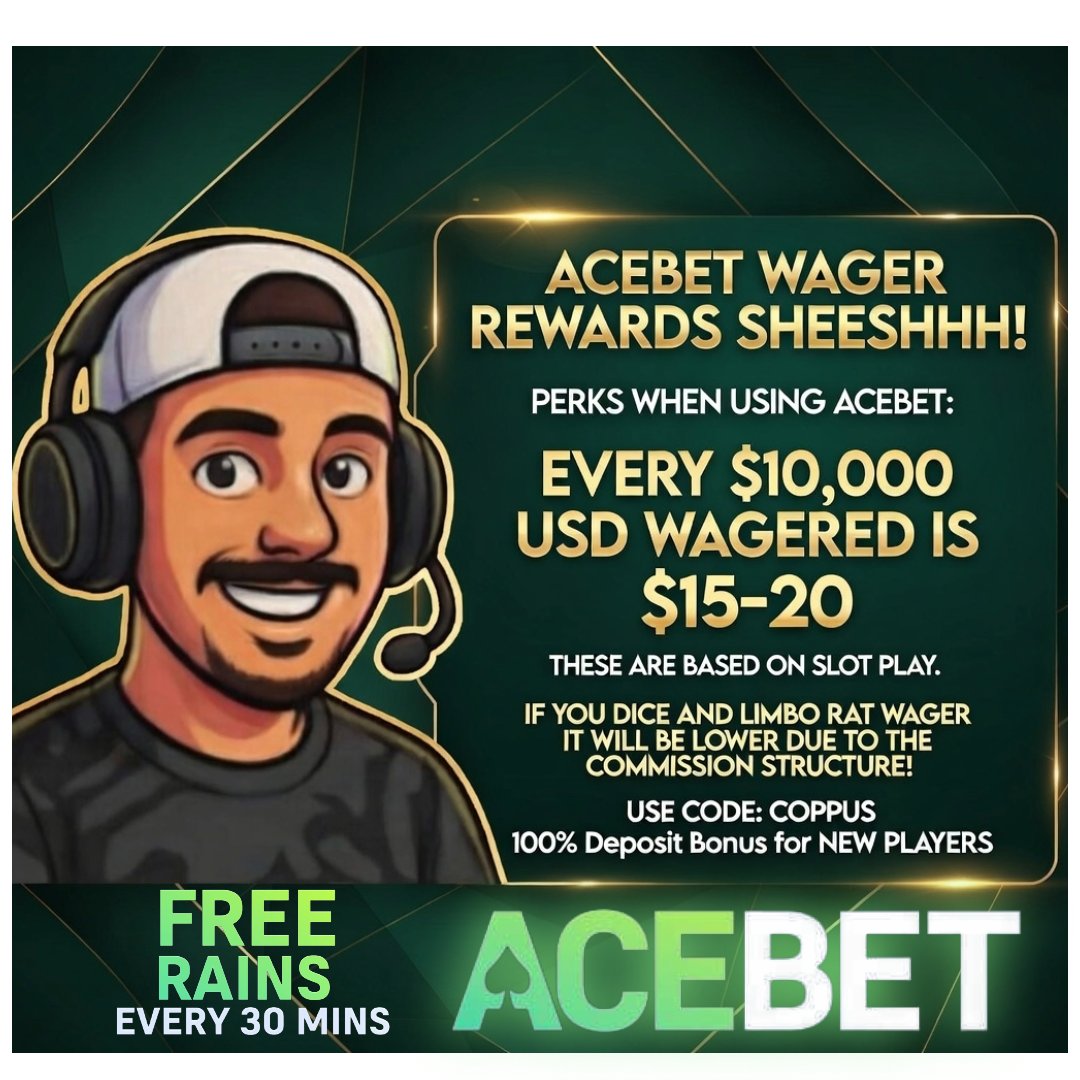 GO SIGN UP ON ACEBET.COM/WELCOME/R/COPP… AND GET REWARDS ONTOP OF THE REWARDS!!!! <a href="/Coppus7/">c0ppus</a> <a href="/acebet/">AceBet</a>