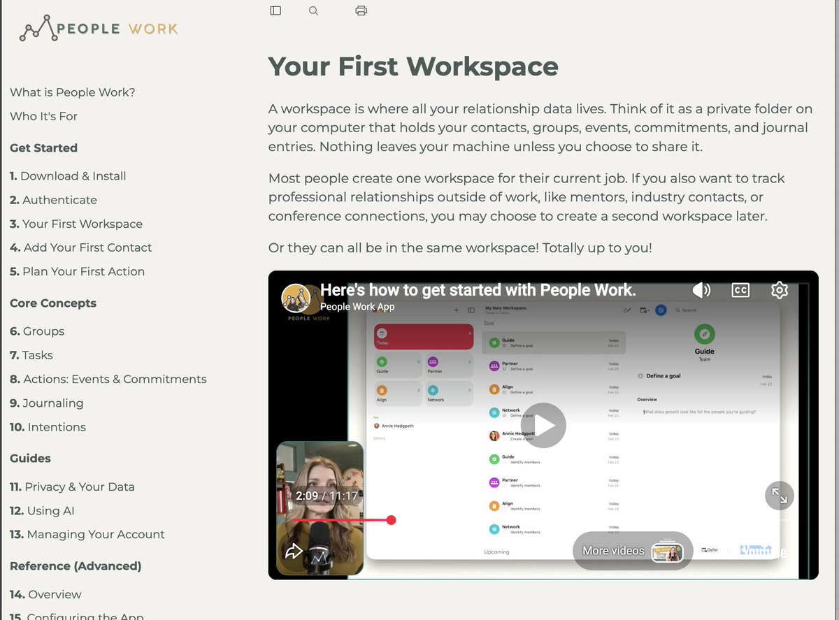 I made a quick 10-minute walkthrough video for getting started with People Work. 

It covers setting up your contacts, defining your goals, and turning "I hope I show up for these people" into an actual plan.

Link in comments!