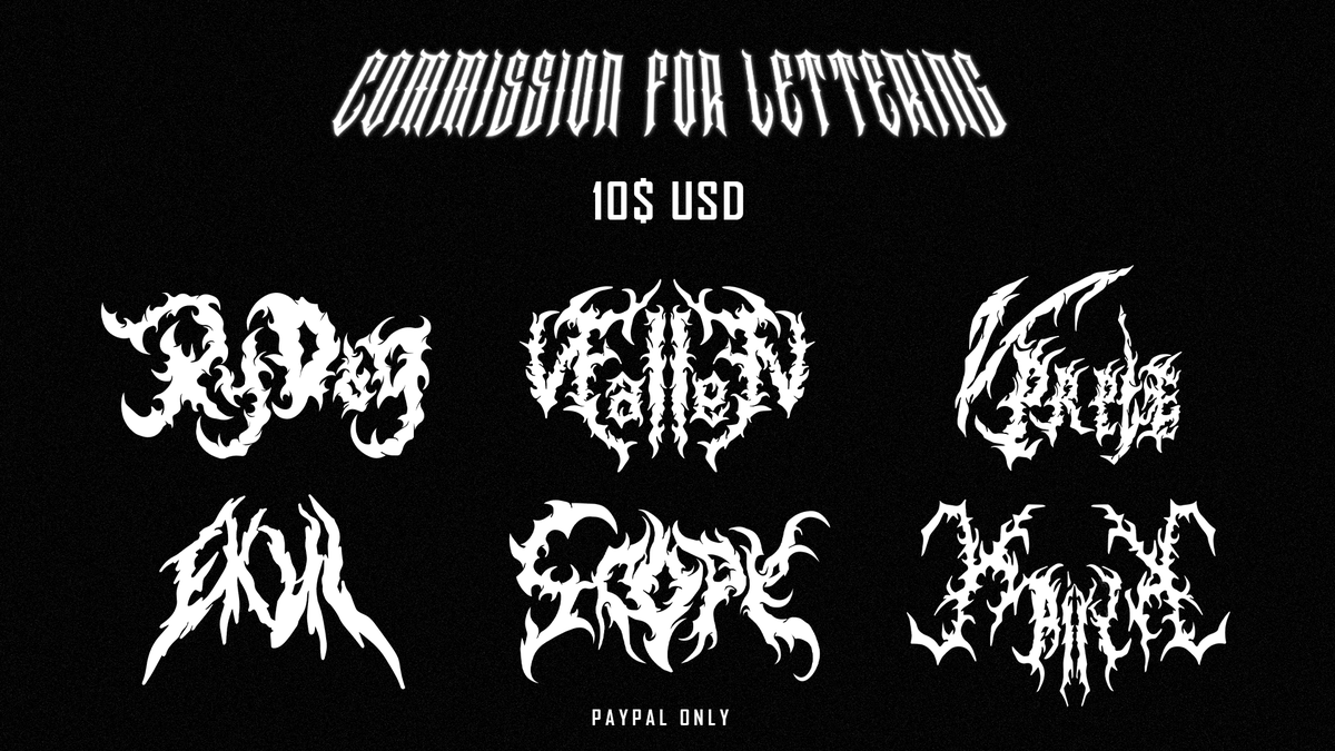 Lettering coms open! hit me up if u want to get your own one