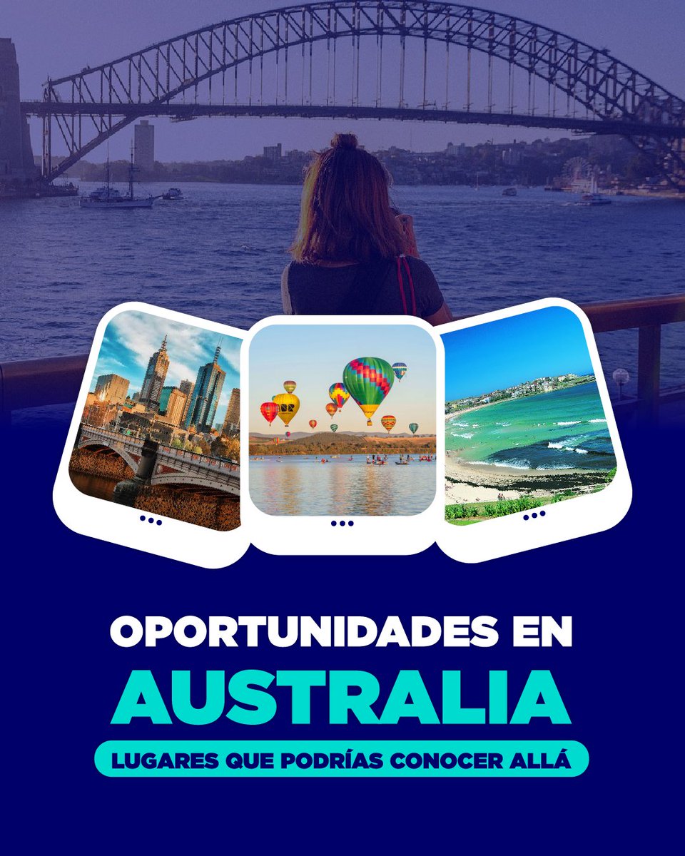 Dargui_Int's tweet photo. Oportunidades en Australia: Lugares que podrías conocer allá 📍🇦🇺

Hay lugares que inspiran y otros que transforman.
Combina naturaleza, ciudad y aventura en un solo destino.
Australia es más que un destino, es una experiencia que suma. 💯✈

#australia #workingholiday #dargui https://t.co/44zBCfR6cC