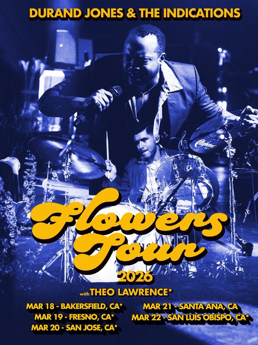 FredAugustus's tweet photo. Theo Lawrence is heading out on a massive run this year - opening for Durand Jones &amp; The Indications and also with Alison Krauss across 70+ dates.
A huge opportunity to see one of our favorite live performers in some incredible rooms. Catch him while he’s passing through. https://t.co/lKQWUqdSDW