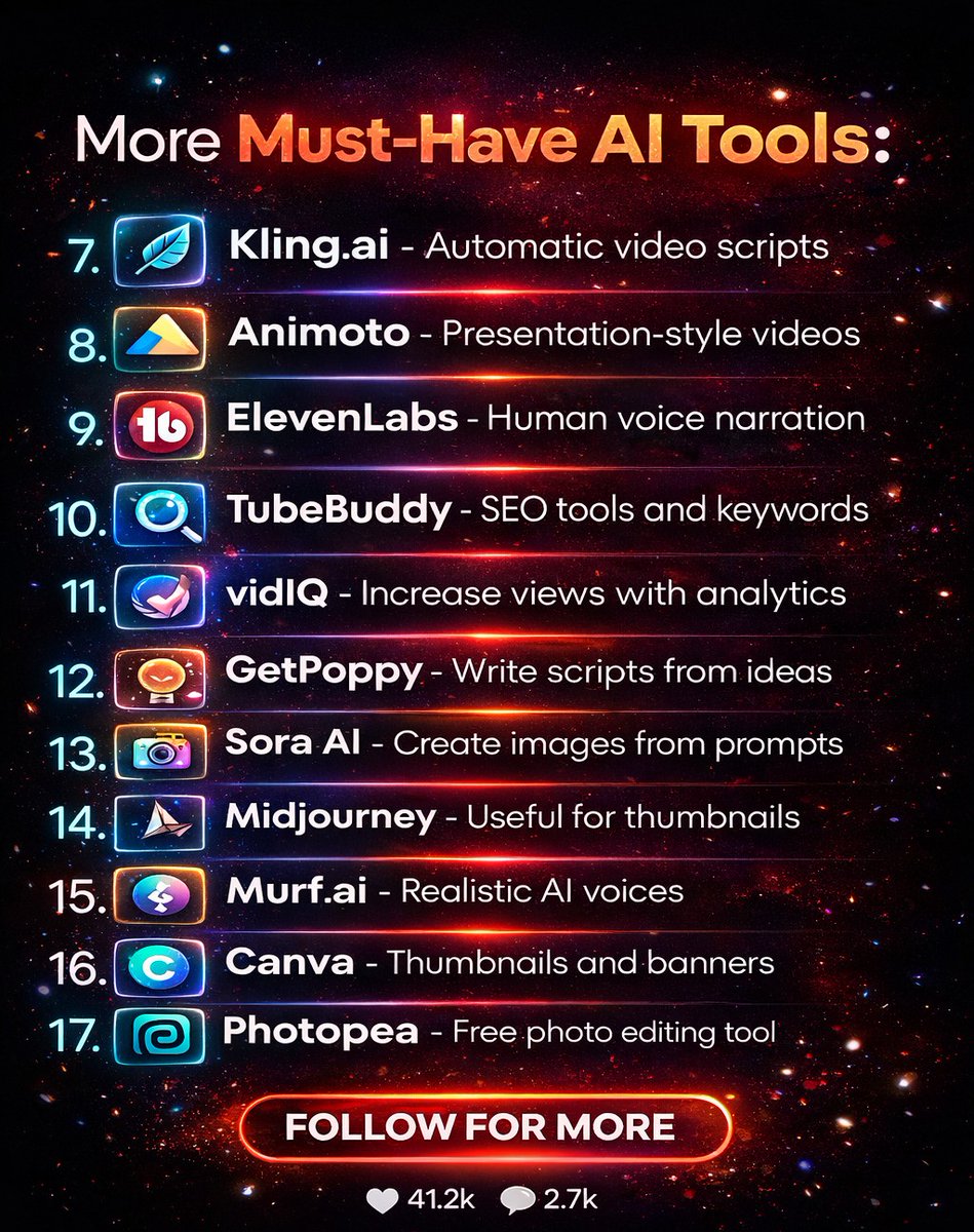 VaishabhJ's tweet photo. Ready to supercharge your online business with Al? Here are even MORE must-haves AI tools to take your business to the next level! anywhere.
Try checkout. Comment AI tools for all links😍
#makemoneyonline #aitools #quit9to5 #workfromhomelife❤️ https://t.co/dUFuZFH8dY
