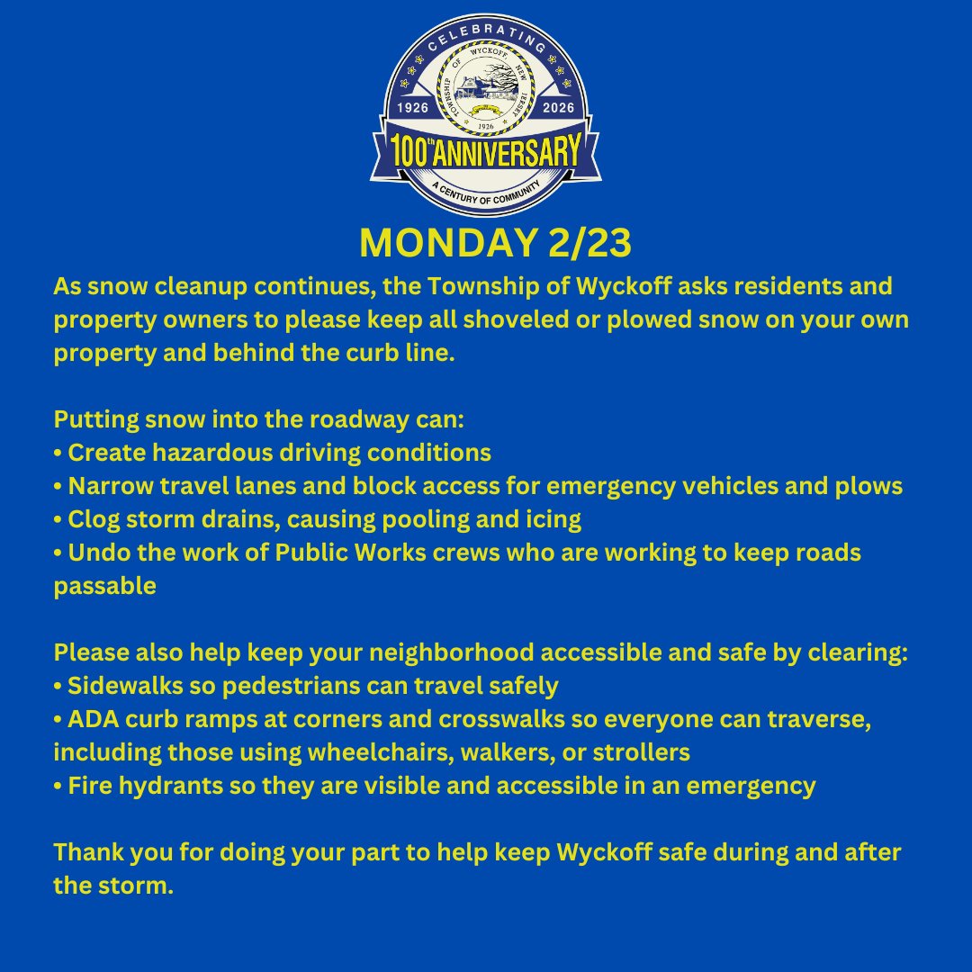 Township of Wyckoff (@wyckofftownship) on Twitter photo 