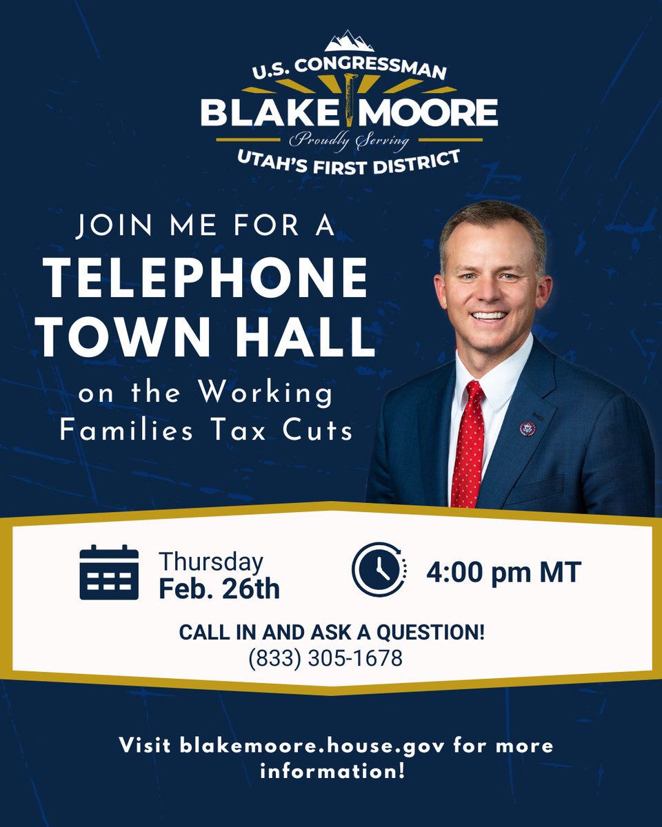 Congressman Blake Moore tweet media