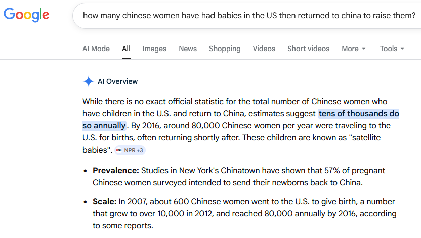 Jim_not_Felix's tweet photo. @ChronoTravGamer @LeadingReport Raised in China 'U.S. Citizens' upon reaching 18 years old could come in, register to vote (legally if Trump's position fails) and swing pretty much any election they're directed to.  The child should actually be raised in the U.S. by U.S. parents for Birthright to kick in. https://t.co/0J4Og2cJ8u