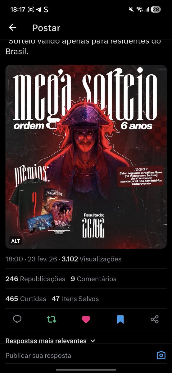 mimiiszz's tweet photo. @realitasnews Tomara que eu ganhe!! Mas, boa sorte para todos <33 https://t.co/vwQTl3ENzm