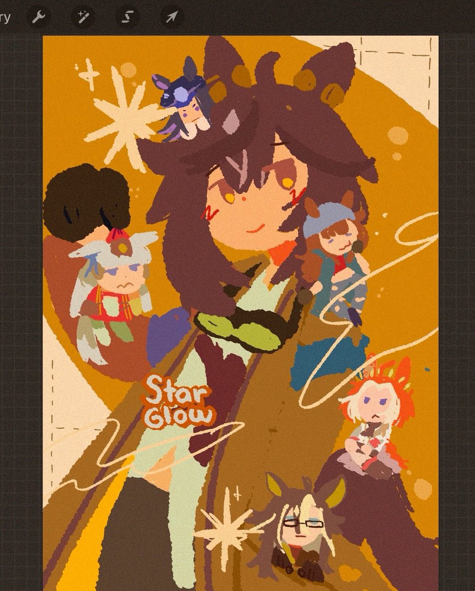 「[wip] Working on Patreon's wallpaper for」|StarGlow🌻@ LAYTON IS BACK☕のイラスト