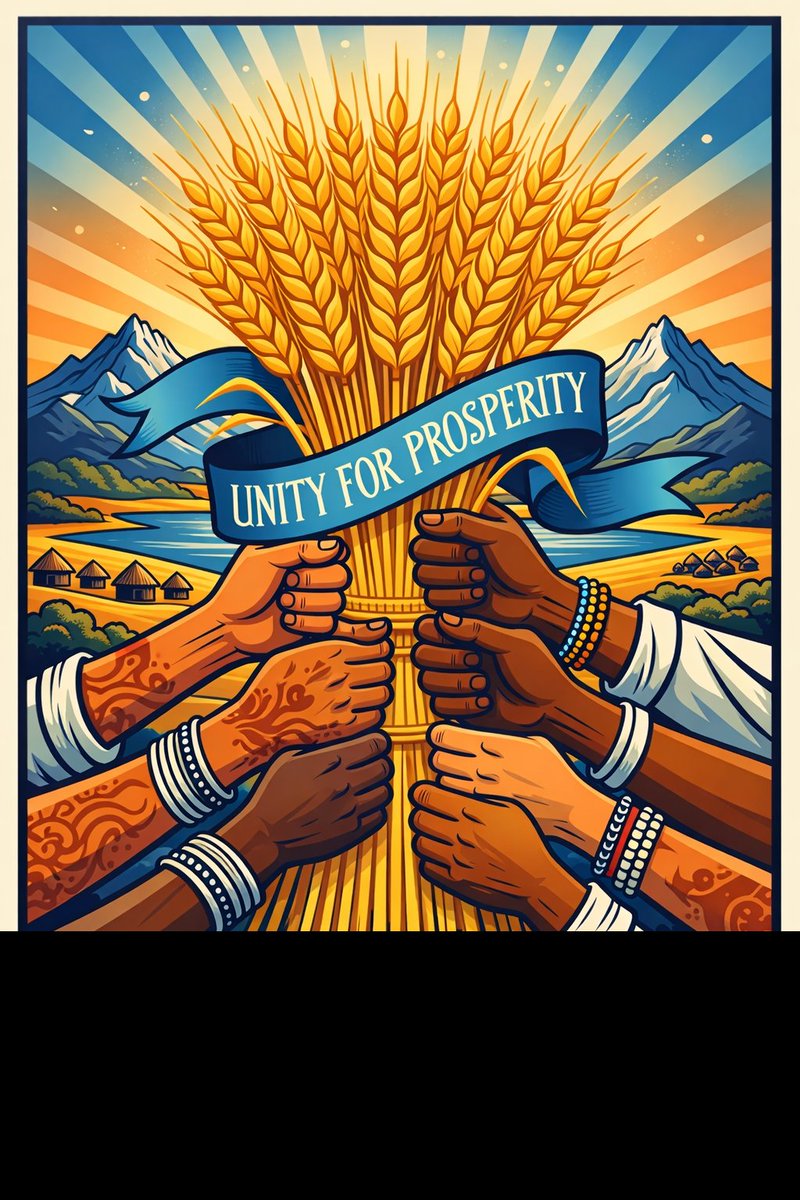 kosa_limu's tweet photo. The image describes the election symbol of the PP of Ethiopia,Represents
Sheaf of wheat: prosperity,abundance and food security
Tied together:Symbolizes unity and cooperation
Golden color: growth,hope &amp; economic development
Circle/background: Represents stability and continuity https://t.co/nHJKgirIWM