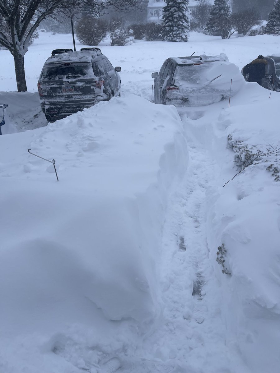 bquireyns08's tweet photo. @WX1BOX @NWSBoston buried near Myles Standish State Forest, South Carver. 27.8” and still partial whiteout conditions through 4:15pm https://t.co/RuDvMESCPa