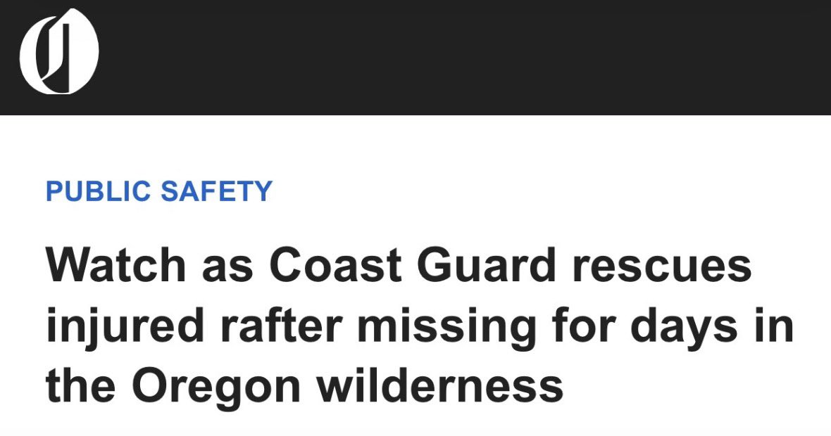 Image for the Tweet beginning: The Coast Guard saved an