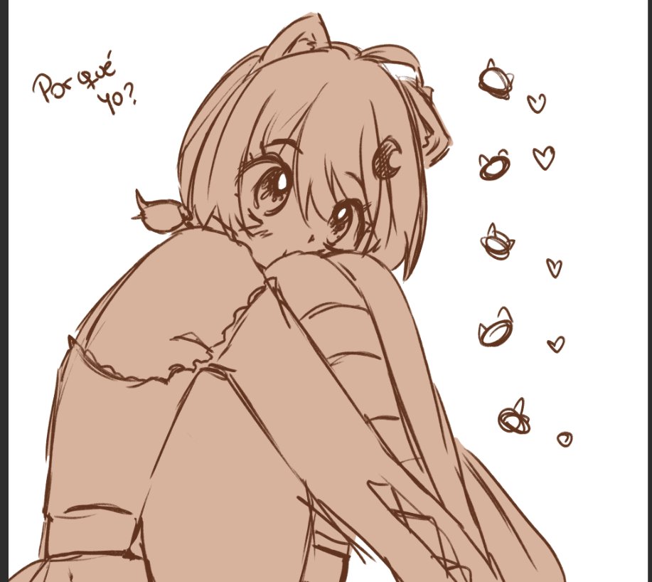 no es nada negativo nomas es un pensamiento xd además de que me dieron ganas de tener el pelo como Ado cuando recién ahora me lo puedo atar Dx espero crezca pronto para echarle azul jajaja