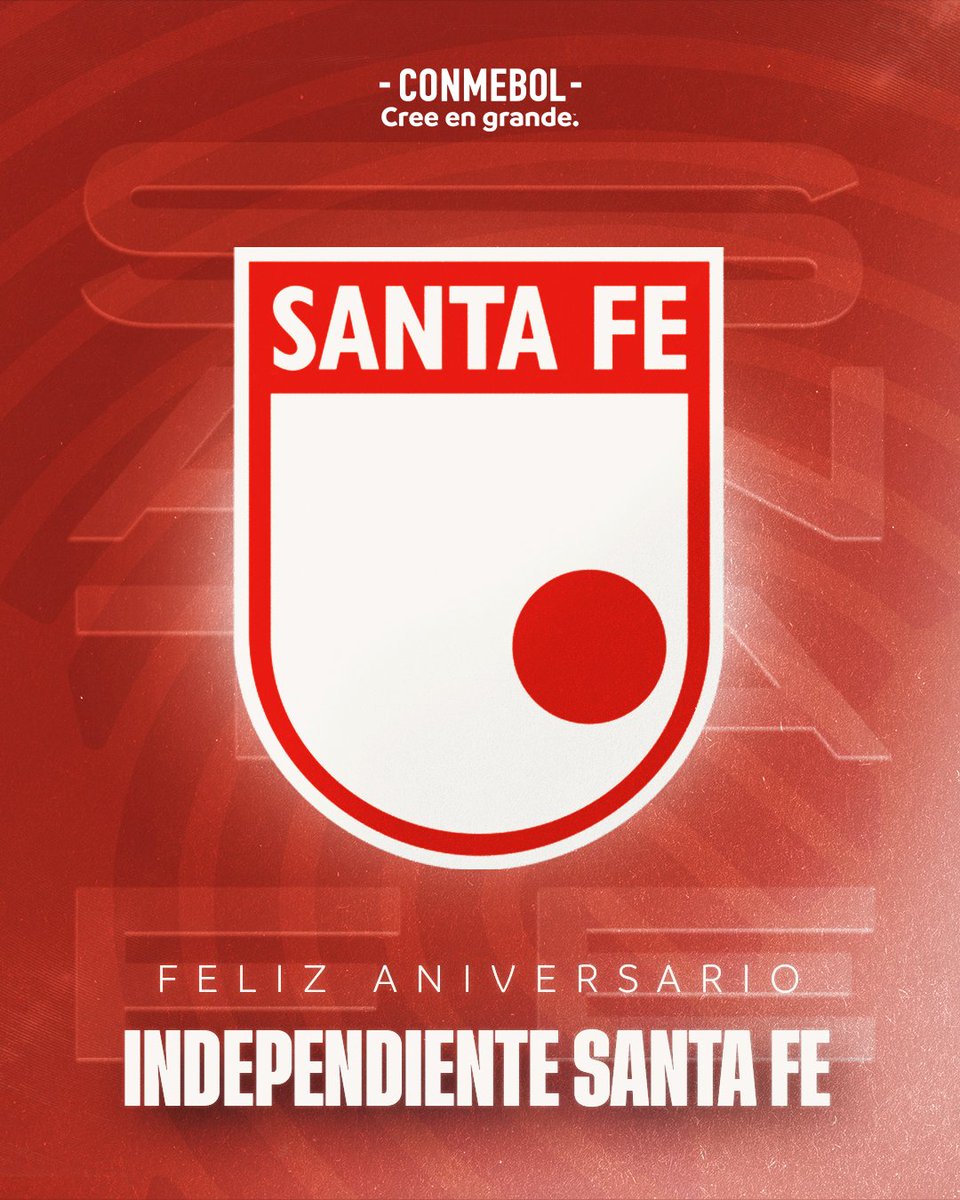 ¡Felicitaciones, <a href="/SantaFe/">Independiente Santa Fe</a>! 🎂👏 

#CreeEnGrande