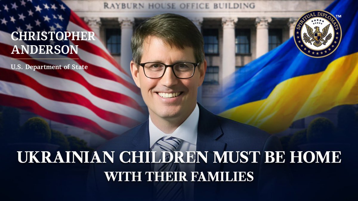 allatra_org's tweet photo. Ukrainian Children Must Return Home | Christopher Anderson, Official of the U.S. Department of State

🟢 Watch on Rumble (https://t.co/vCacf5BhUH)
🔴 https://t.co/hQ8LpJcnWR

In this interview, Christopher Anderson, a Cultural Affairs Attaché and official of the U.S. Department of State, shares his insights on the importance of bipartisan cooperation in responding to global challenges — specifically, the urgent need for comprehensive assistance to Ukraine in countering Russia’s military aggression. He underscores the humanitarian urgency of returning illegally deported Ukrainian children to their families, and the necessity of sustained and coordinated international efforts to achieve a just and lasting peace for Ukraine.

Full video of the International Conference “Freedom Has a Name, and It’s called Ukraine”: https://t.co/0Xlgp9bJo7

#ChristopherAnderson @pastormarkburns @SpiritDiplomats @Interfaith_Conf #ALLATRA #SpiritualDiplomats #InterfaithConf
