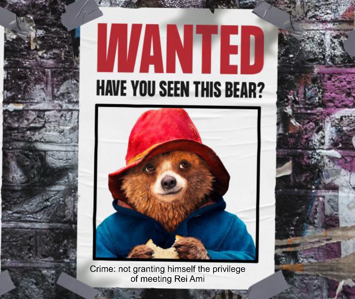 _dontloseurhead's tweet photo. Paddington. Bro. You could’ve met THE Rei Ami. Fumbled big time sir. https://t.co/mueHxrWqic