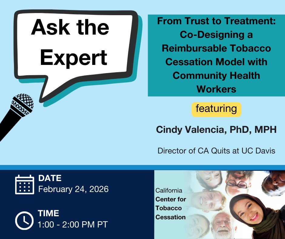 UCSF Smoking Cessation Leadership Center tweet media