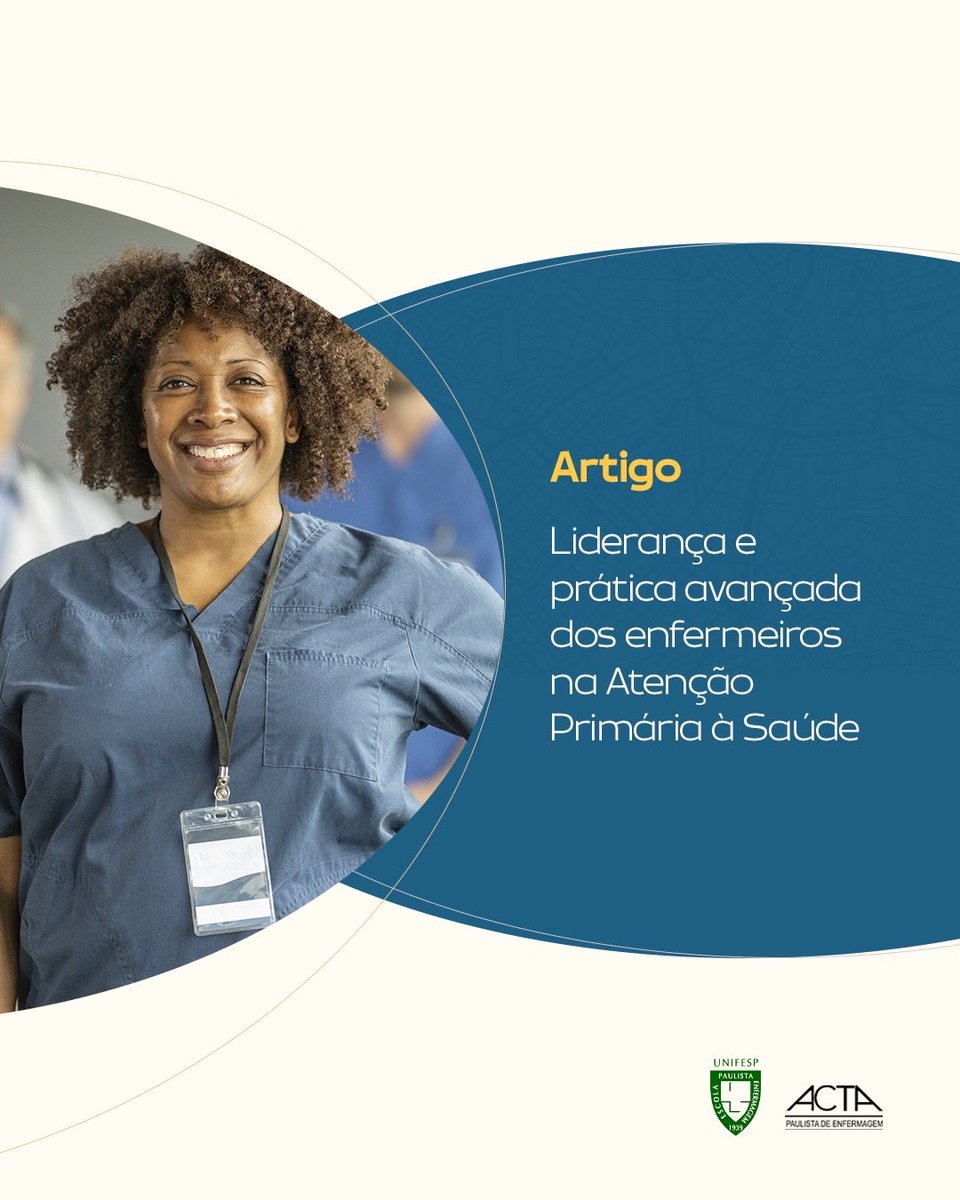 🔔📣 Foi publicado na @ActaPaulistadeEnfermagem… 

🔗 acta-ape.org/article/lidera…

#epeunifesp #praticaavançadadeenfermagem #atencaoprimariaasaude
