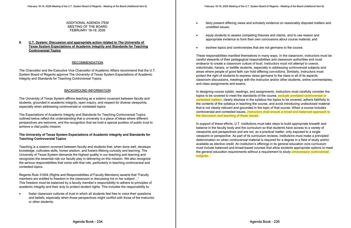 The University of Texas System’s Board of Regents has approved new rules governing how faculty may teach “controversial” topics.

Combined with the Lone Star State’s trend of campus censorship, FIRE is concerned the guidance’s vague language will lead faculty to self-censor.