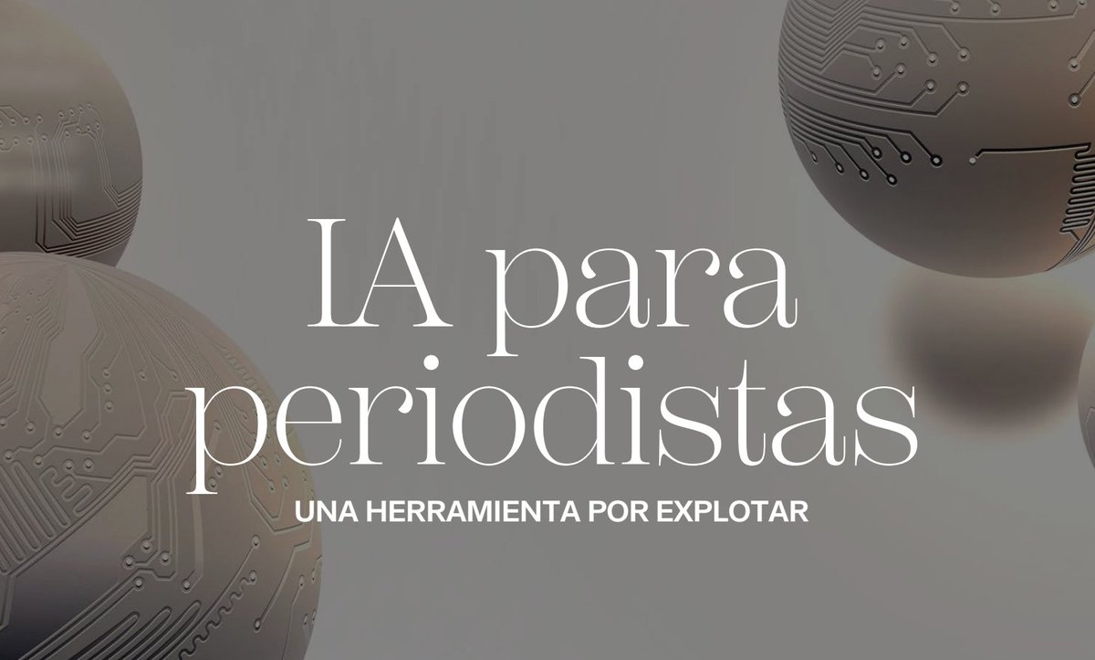 saladeprensa's tweet image. Descarga #guía “Inteligencia artificial para periodistas” bit.ly/3JEkhs6 #IA #AI