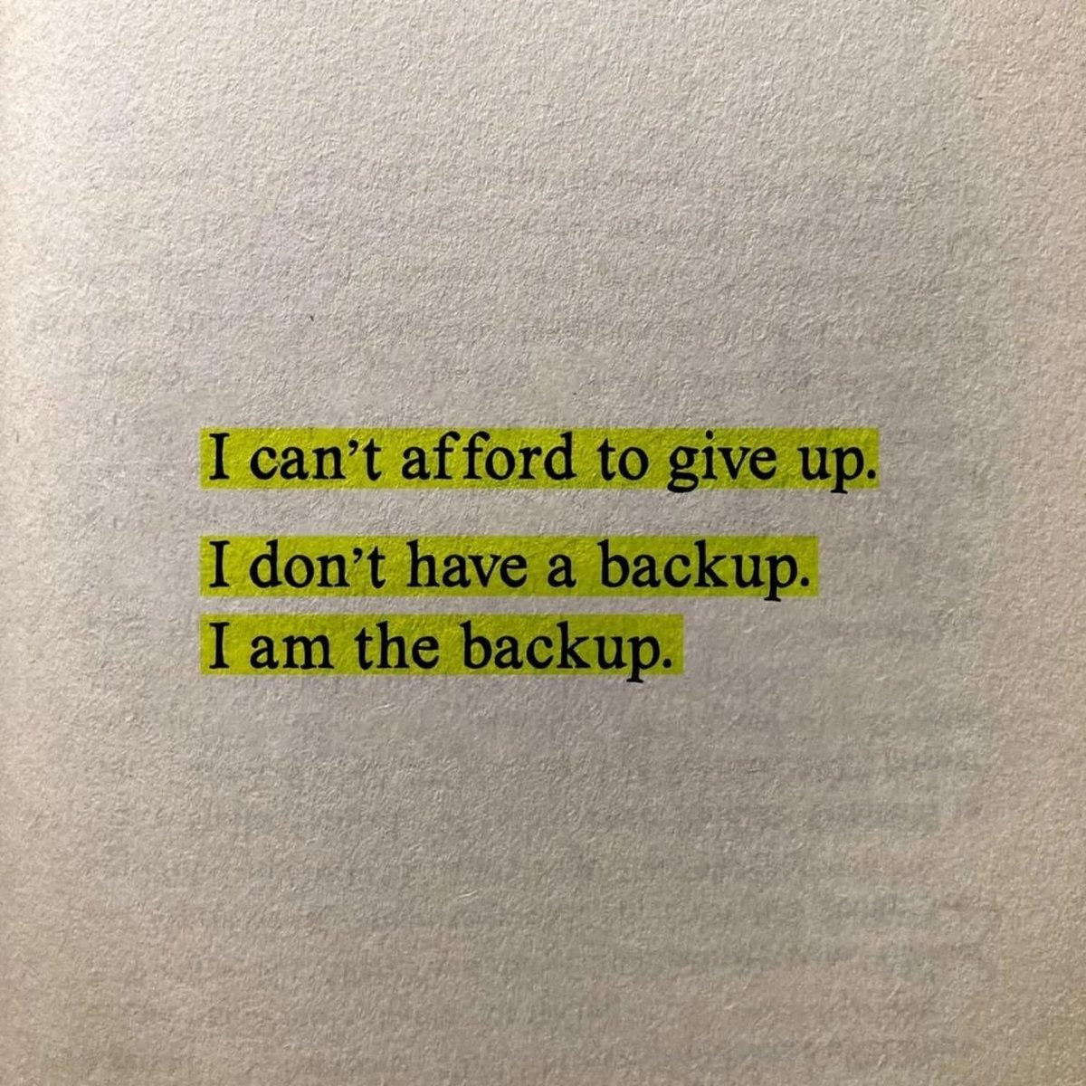 QuotesShare's tweet image. I can't afford to give up. I don't have a backup. I am the backup.

#Determination #Resilience #SelfReliance #Motivation #Hustle #GrindMindset #YouGotThis
#Quotes #ShareInspireQuotes