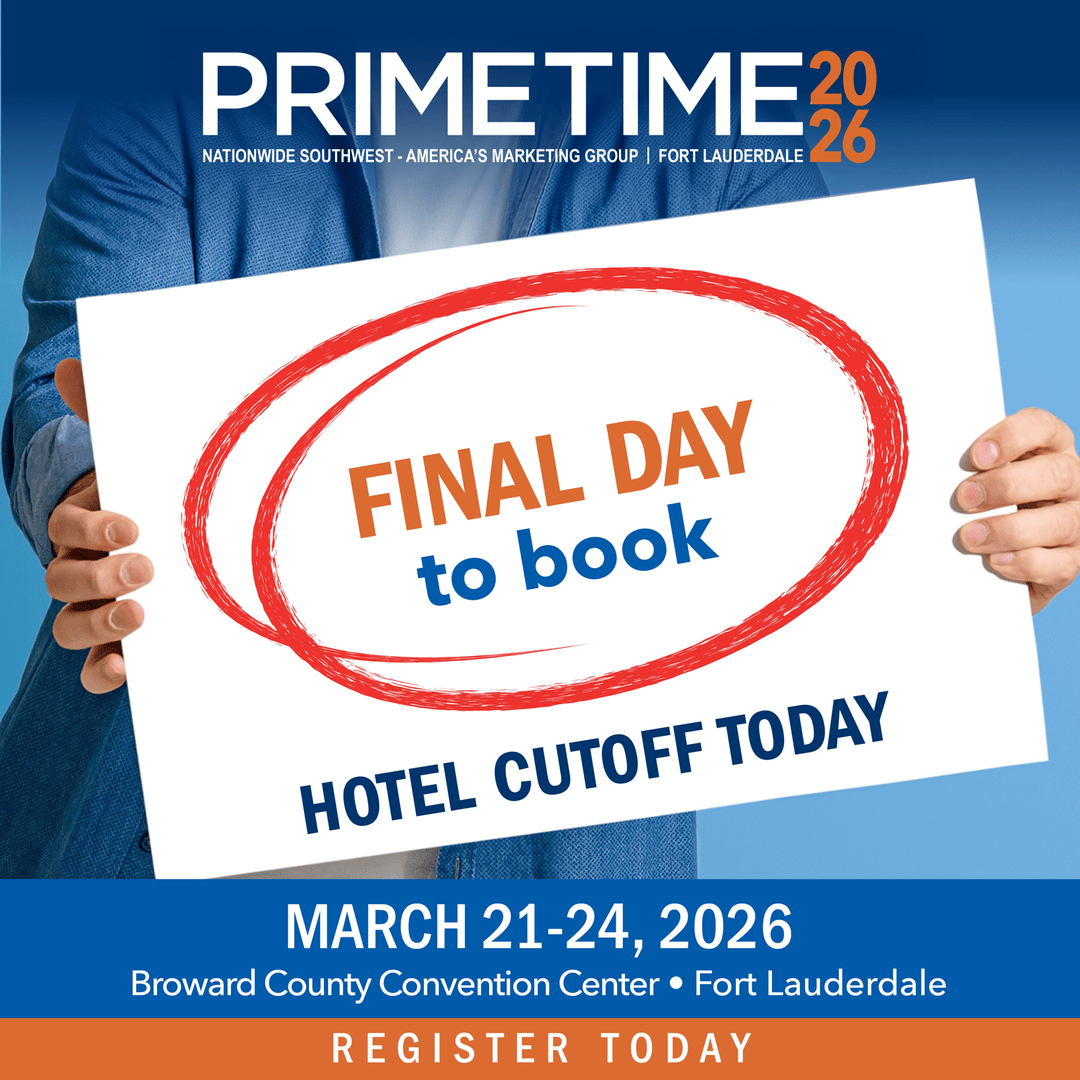🚨 FINAL DAY! Book Your Stay Now! Register now at nationwidesouthwest.com/events or call 972.650.0770 for details.