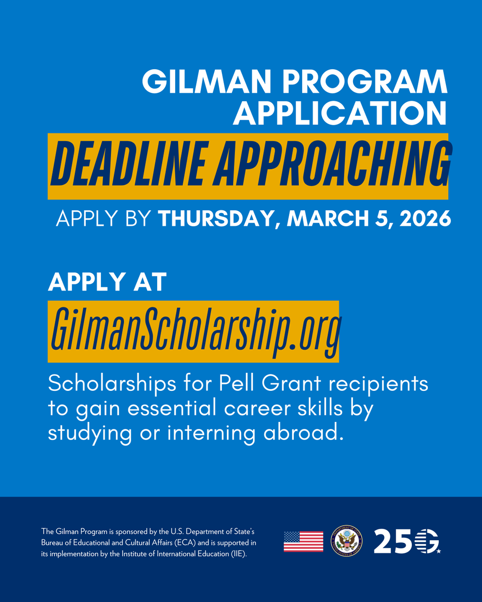 Gilman Program tweet media