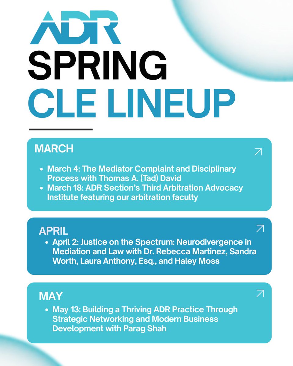 Alternative Dispute Resolution Section tweet media