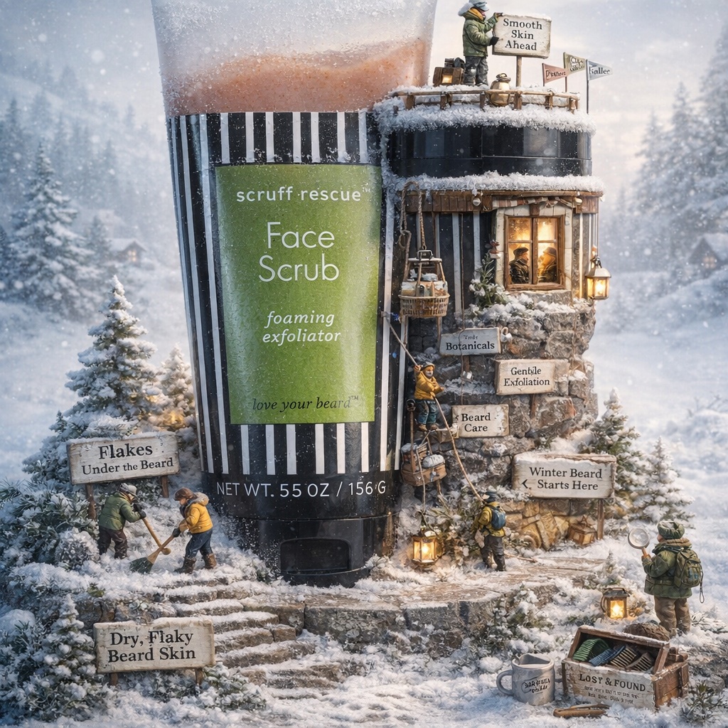 maxgreenalchemy's tweet image. Winter beard problems start under the surface.

Scruff Rescue Face Scrub gently exfoliates beneath your beard to help fight flakes, dryness, and buildup — even in cold weather.

#ScruffRescue #WinterBeard #MensGrooming #FaceScrub #DrySkinRelief