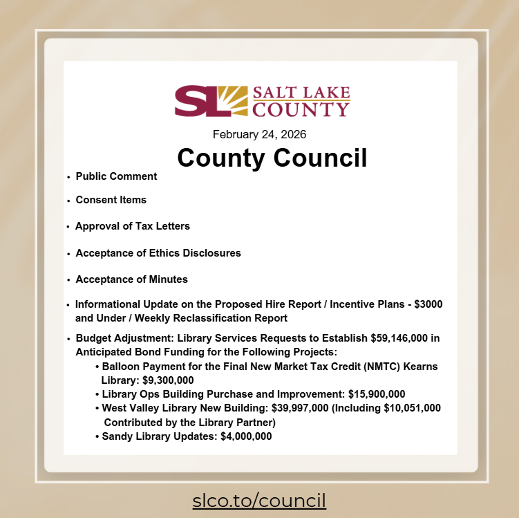 Salt Lake County Council tweet media
