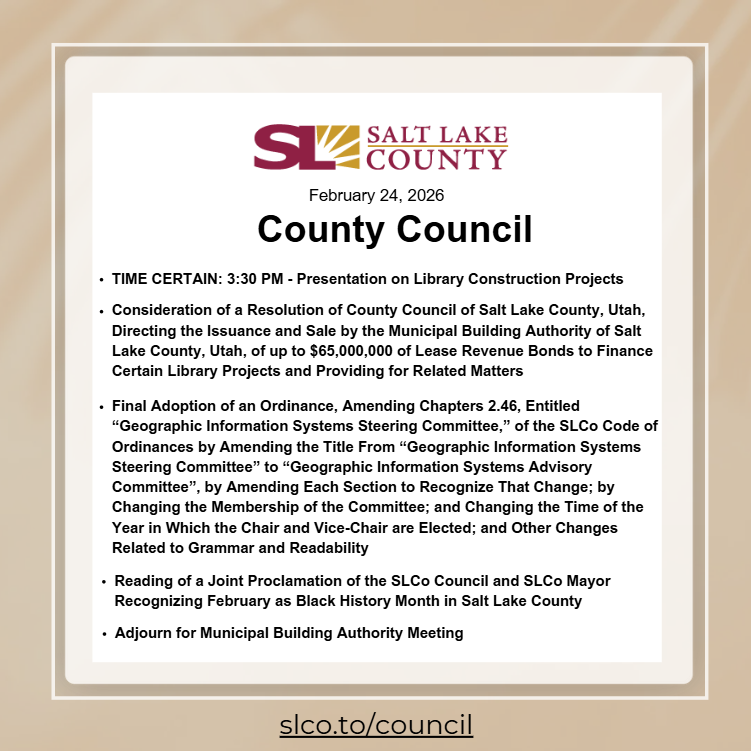 Salt Lake County Council tweet media
