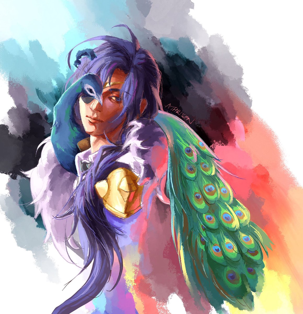 Missed posting this on the first day of LNY but whatever, its 人日!

Happy horse 🐎 year, have a horseless cavalry captain 🏇 ~

#genshinimpact #kaeyaalberich