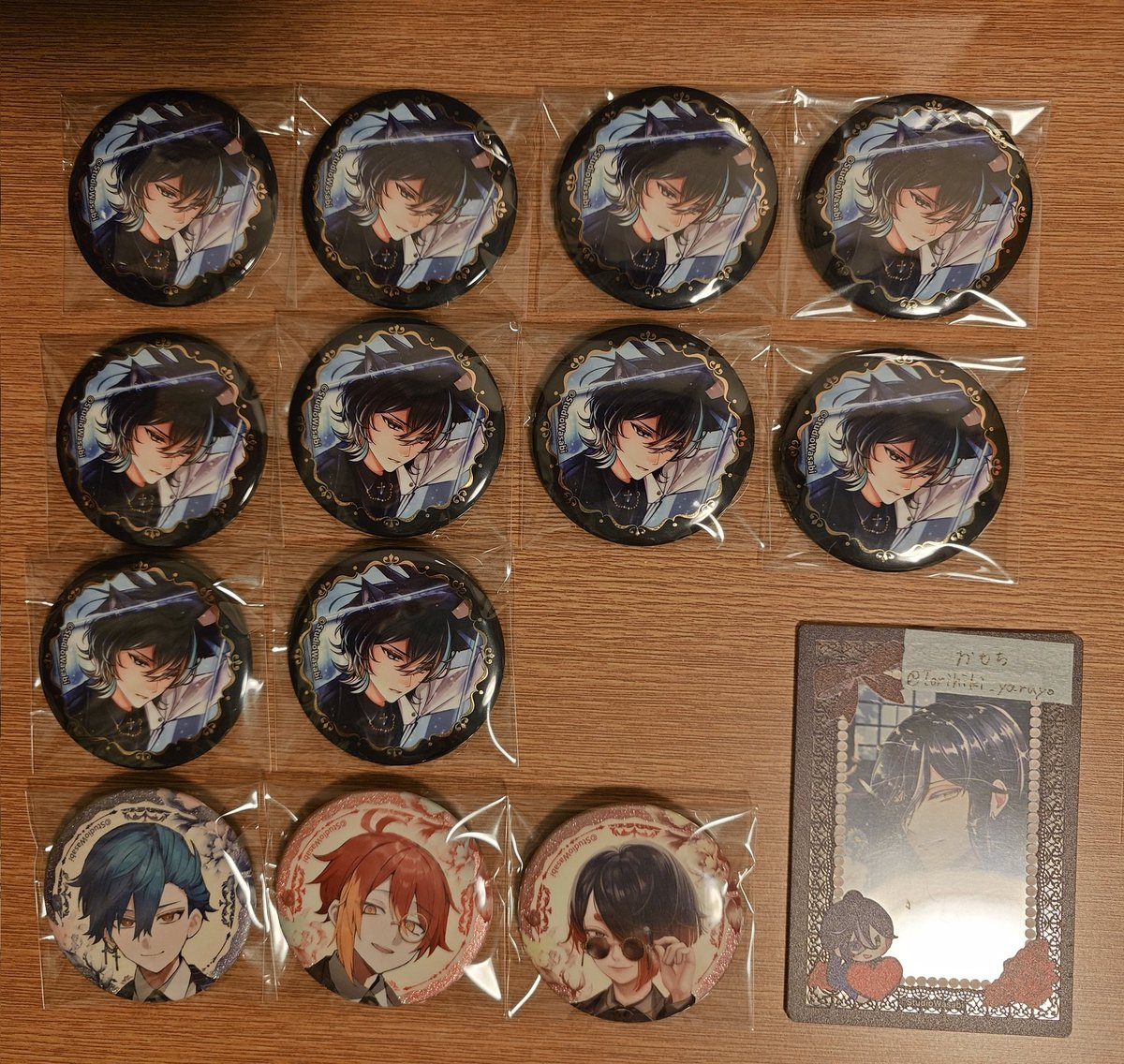 交換 譲渡】あくねこ 悪魔執事と黒い猫 4周年 クリアカード 缶バ 譲