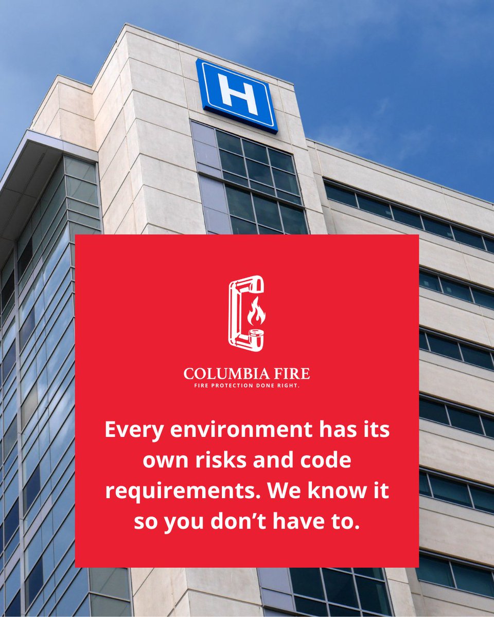 ColumbiaFire's tweet photo. Columbia Fire supports a wide range of industries from schools and healthcare facilities to retail and hospitality spaces. Our team understands each environment's risks &amp; code requirements, so we design and service systems that fit your needs.
👉 https://t.co/Y88sOsr2qi https://t.co/ScO7yHOBO4