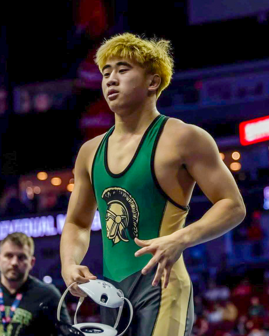 IowaCitySchools's tweet photo. West High Wrestling brought home some hardware at State! 🏆 Congrats, Trojans!

Diego Robertty – 2nd
Alexander Pierce – 3rd
Kaden Stitt – 6th
Campbell Janis – 8th

Photo credit: Nate Castillo via Iowa City West Wrestling https://t.co/asO2E1D5Vk
