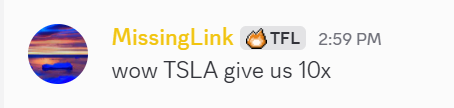 TFLabofficial's tweet photo. $TSLA @themissinglinks using his edge and calling $TSLA $395 calls on the lows today 6X &amp; 10X gains 🫰🤑 https://t.co/0gYFnh30o3