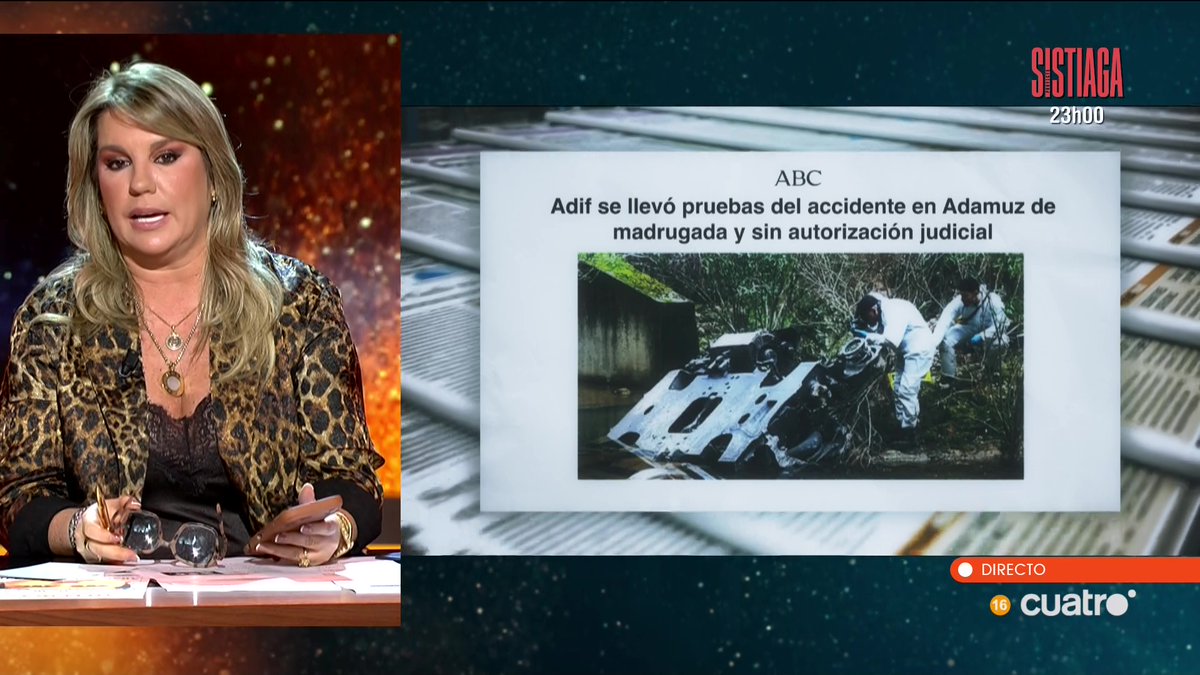 HorizonteCuatro's tweet photo. 🔴Última hora en ABC @abc_es @Borjamendez 
Adif se llevó pruebas del accidente en Adamuz de madrugada y sin autorización judicial
https://t.co/DCRov3bG52 https://t.co/UoDyaqizi6