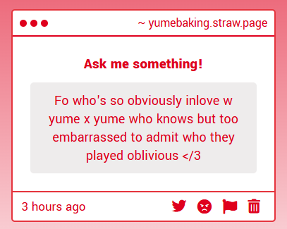 yumebaking's tweet photo. ꒰🥀 admin
Fo who's so obviously inlove w yume x yume who knows but too embarrassed to admit who they played oblivious </3 https://t.co/uqtILf0wjn