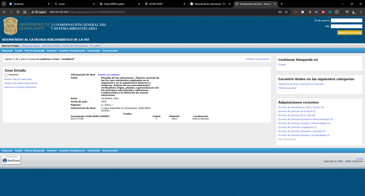 Filosofía de las estructuras
De Félix Cardellach