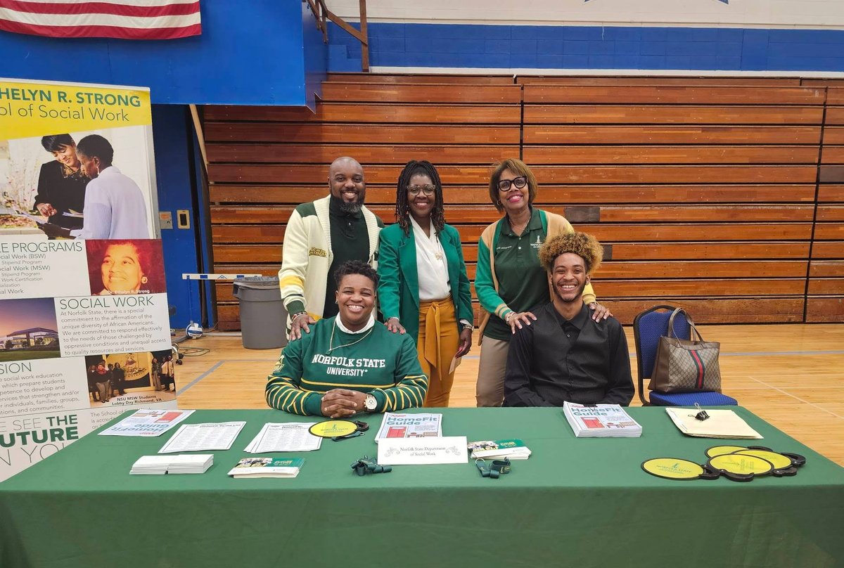 Norfolkstate's tweet photo. NSU Social Work professors and students attended Hampton University’s Senior Wellness Forum, focused on improving quality of life for older adults through education on nutrition, fitness, health and wellness. Spartans showing up in service across generations. https://t.co/6qsD0kOXwK