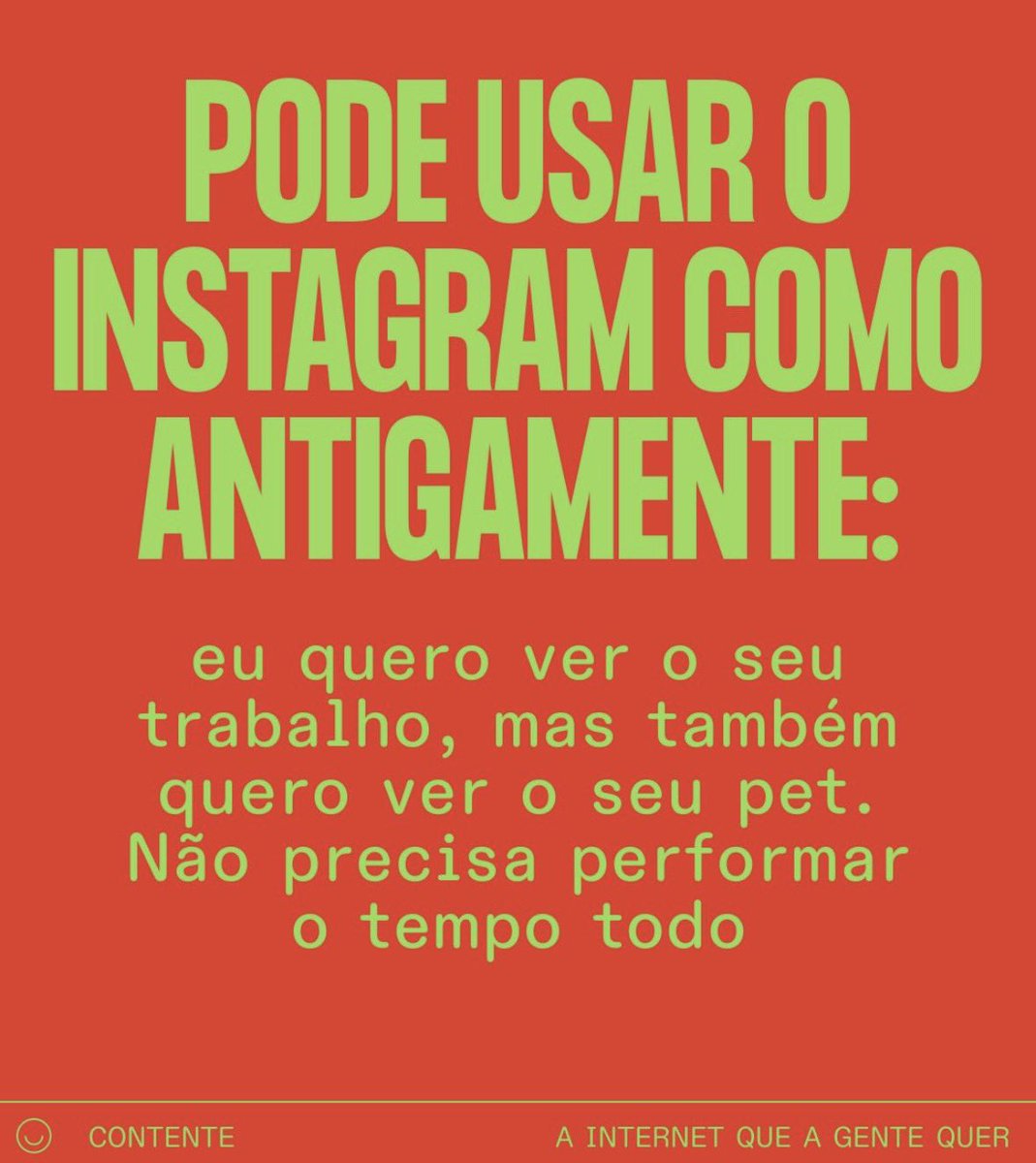 As pessoas mais performáticas do Instagram vão estar postando isso hoje