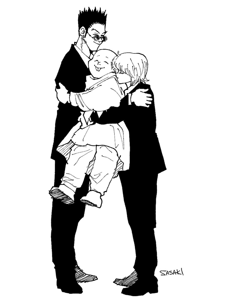 sasaki_koguma's tweet photo. leorio &amp; kurapika carrying melody

#hxhfanart https://t.co/vkU2eVHSRl