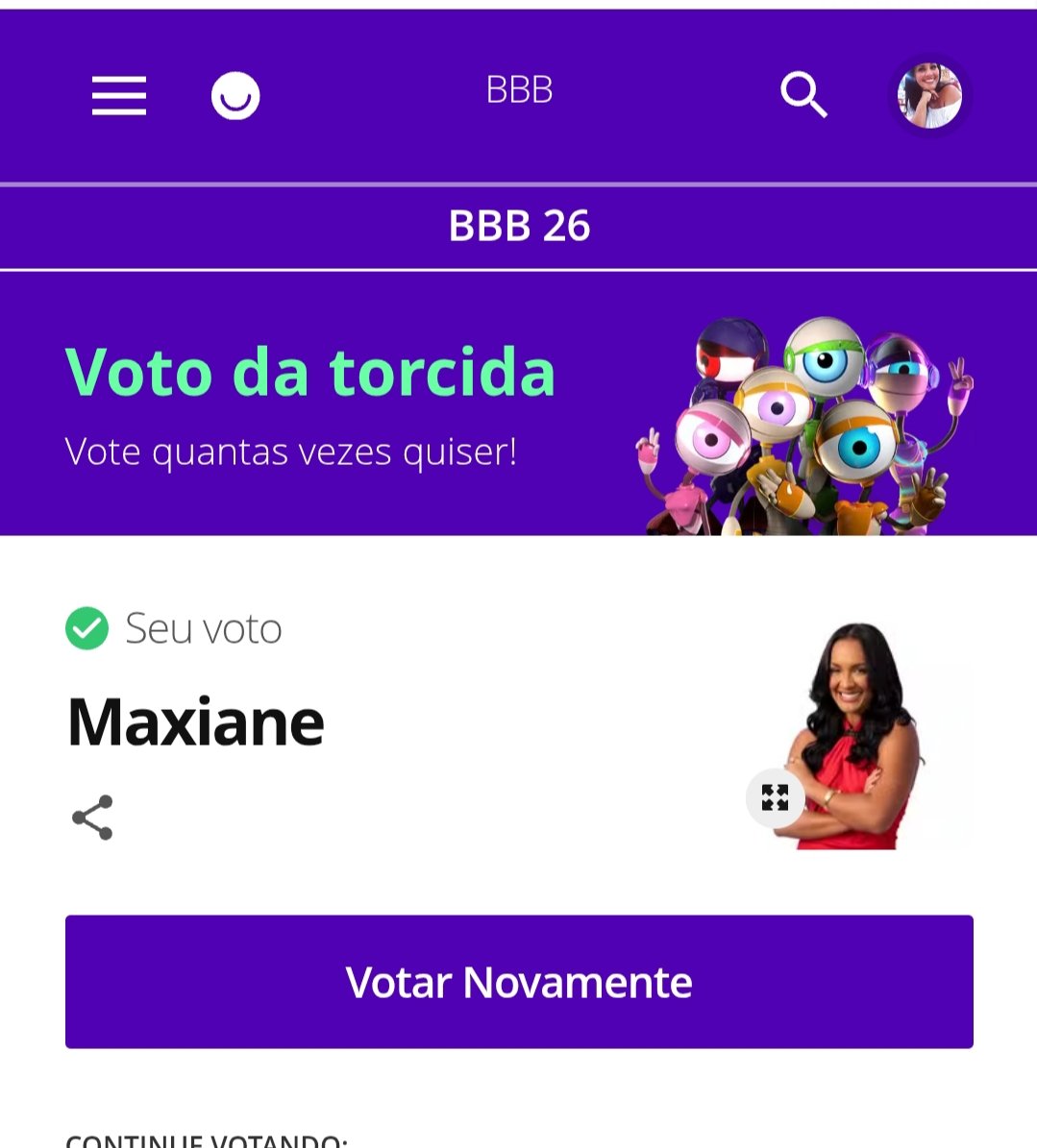 FtimaReis20's tweet photo. Já votou hoje nessa lebreia pra ela fazer o curso de como ser igual a Ana Paula 😂😂😂😂😂😂
#BigBrotherBrasil26
#BBB
#BBB26 https://t.co/HwGnbn1tac
