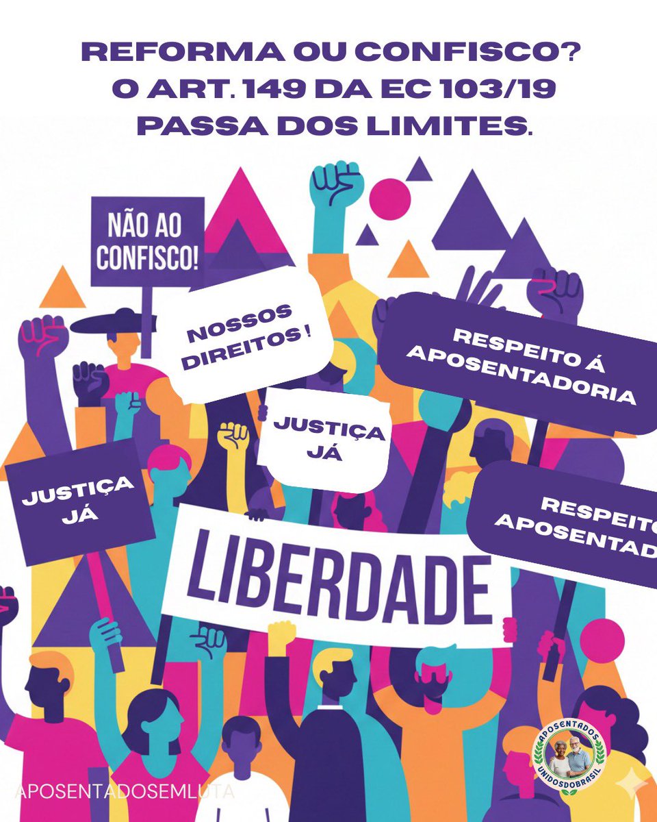 #AposentadoriaJusta. Quem tem um porquê, procura um como - não conseguimos viver com confisco salarial; a saída é lutar. Pense nisto, anime-se e ajude a sacudir o twitter em defesa a ti e a todos os aposentados. Participem! Ajudem !