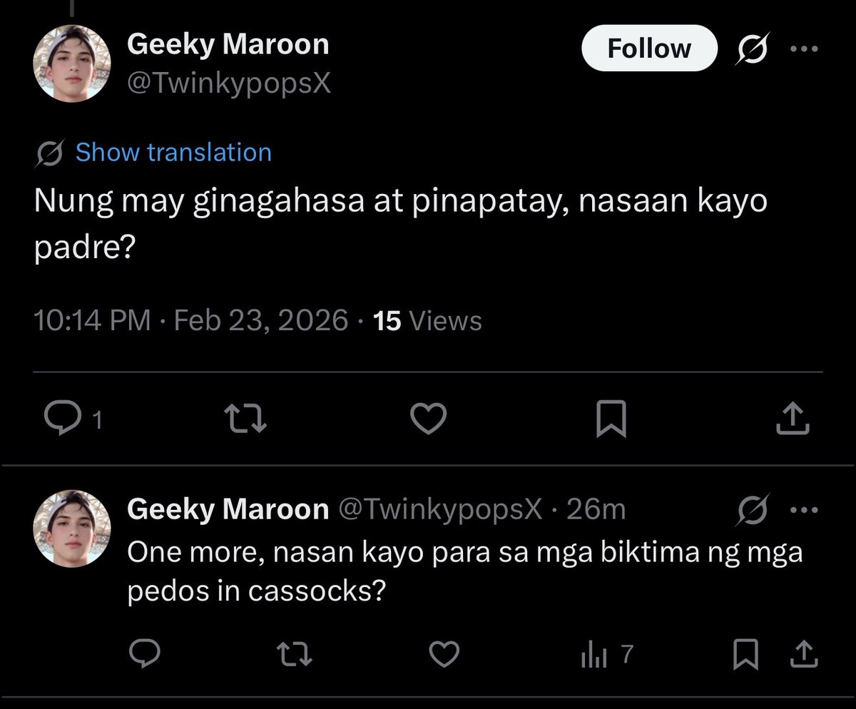 Ikaw po, nasaan ka? Ahhhh kasi ginagamit mo lang ang trahedya ng iba para may ipanglihis ka at ipaglaban pa rin ang mga abusado ng kapangyarihan. Gaya rin ng paggamit ninyo sa dugo at luha ng kapwa Pilipino para lang palakpakan ang ginawa ninyong diyus-diyosan. #aykoglabda