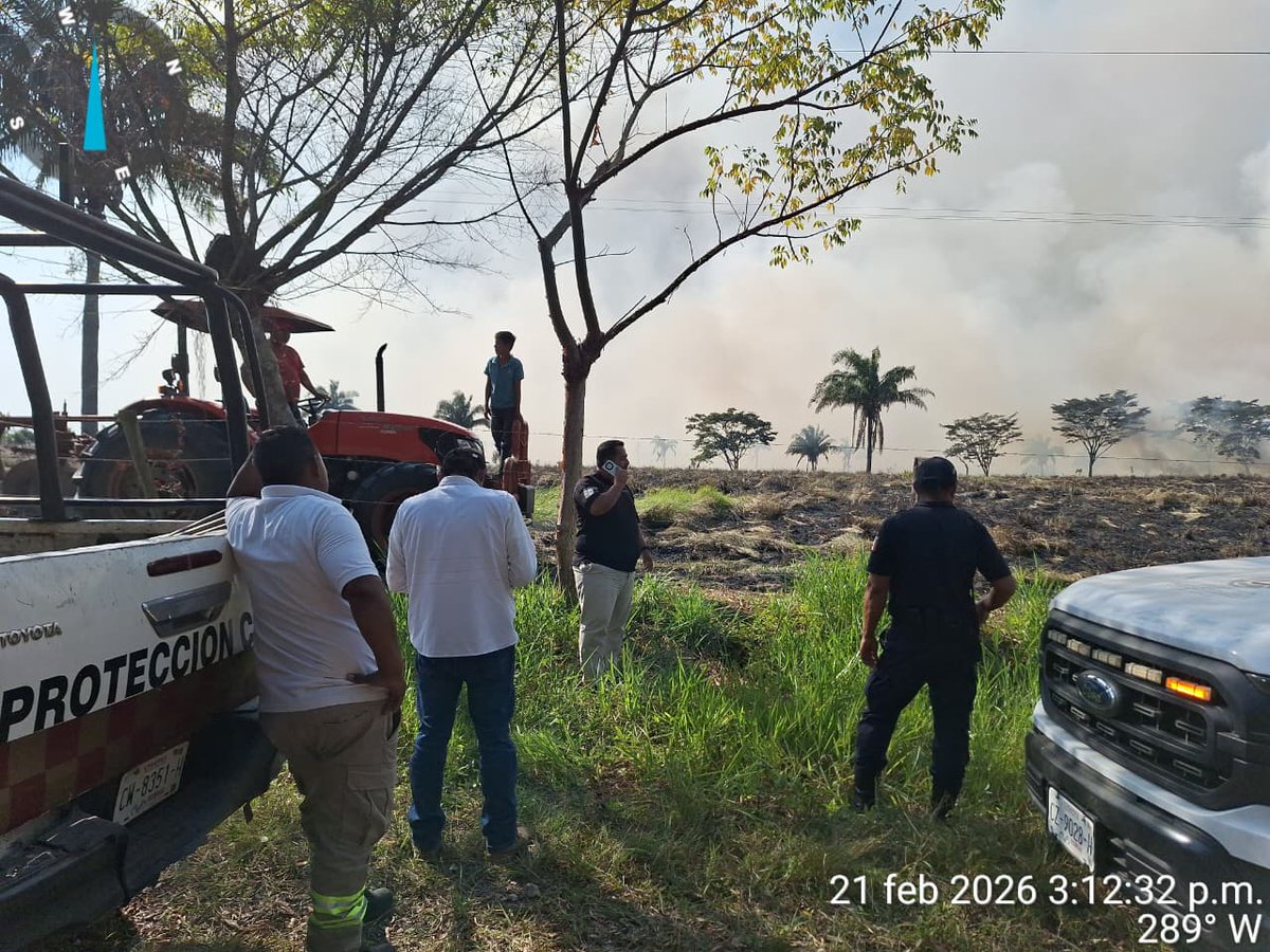 pcivilchiapas's tweet image. ¡Cero tolerancia al uso irresponsable del fuego!
Como parte de la estrategia estatal “Por un Chiapas sin Incendios”, elementos de Protección Civil Municipal de #Reforma, la Delegación Regional y Seguridad Pública reforzaron la vigilancia en las localidades:
📍 Morelos
📍 Zapotal