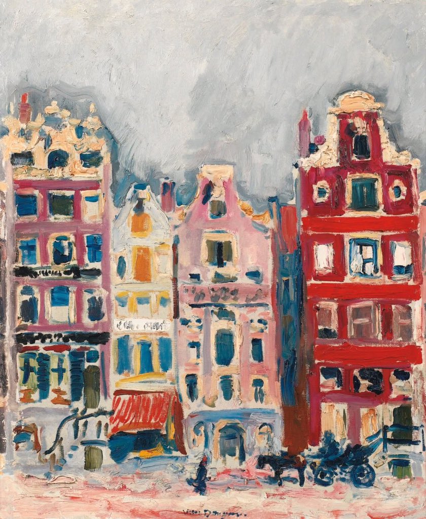Kees van Dongen (Dutch 1877-1968) 
Houses in Amsterdam (1907) 
oil on canvas 65.2 x 54.1 cm