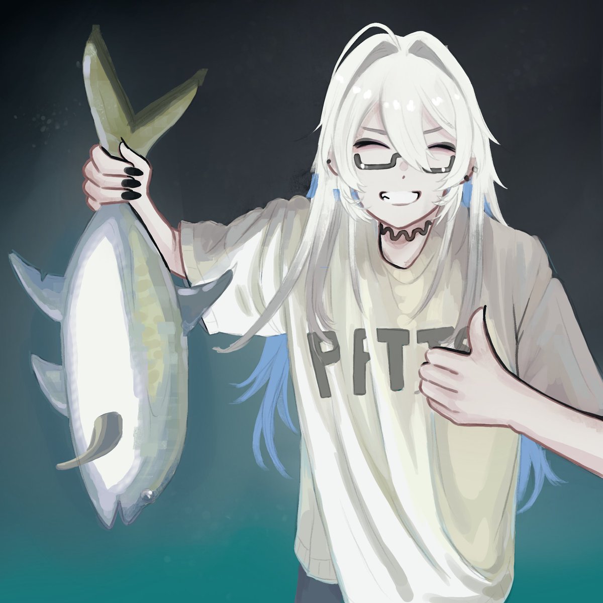 My bro just caught a fish 

#pattillust