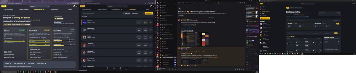 Thanks for all the support! 
on <a href="/blaze_stream/">Blaze</a>  We finally made 🔥 Blaze Verified 🔥

Next step: 🔥 Blaze Affiliate 🔥

Again, thank you to everyone — I couldn’t have done it so fast or achieved these perfect stats without you!

To celebrate, I’ll be giving 5 votes to 1–3 lucky 🔥