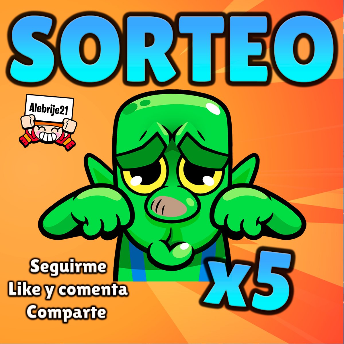 ✨SORTEO DE 5 EMOTES DEL DUENDE LLORÓN✨ 

Si le va bien al sorteo les daré más :D 

Requisitos: 
✅Like y RT
✅Follow <a href="/alebrije_21/">Alebrije 🫧</a> 
✅Comenta tu mazo :D

Ganadores el 27 de febrero! suerte a todoooos 

#clashroyale